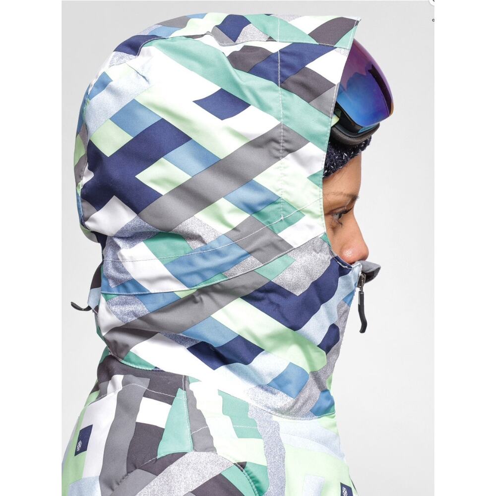 686 Authentic Rhythm Geometric Jacket Womens XS P… - image 2